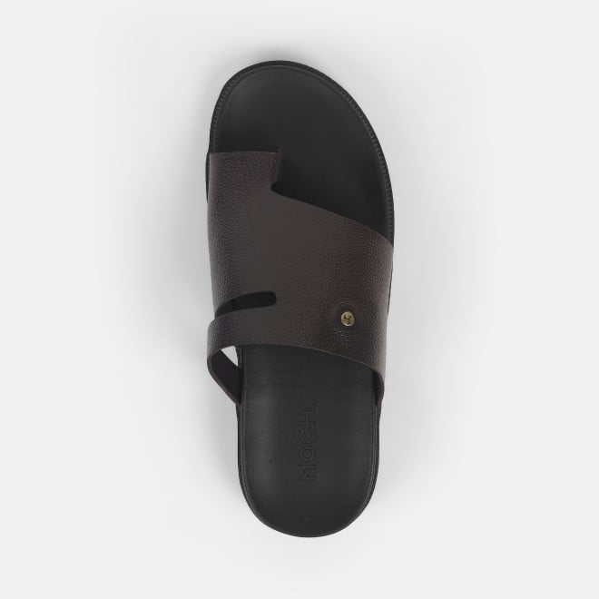 Mochi Men Brown Casual Slippers (SKU: 16-1120-12-40)