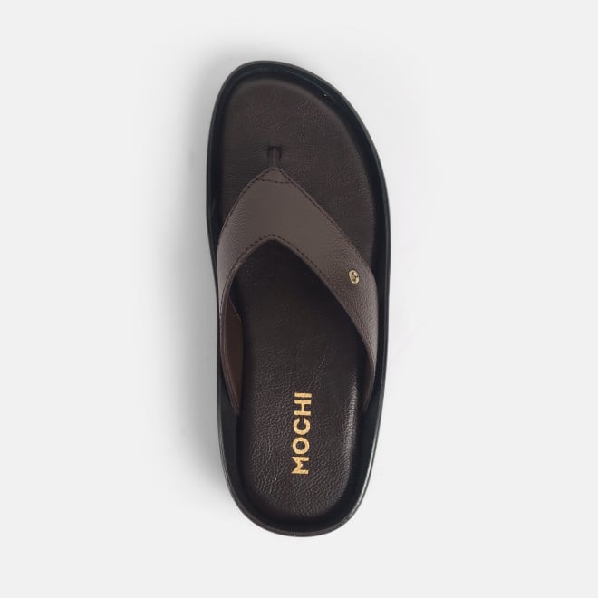 Mochi Men Brown Casual Slippers (SKU: 16-1121-12-40)