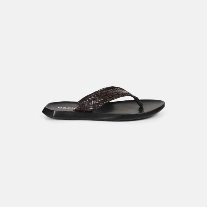 Mochi Men Brown Casual Slippers (SKU: 16-1124-12-40)