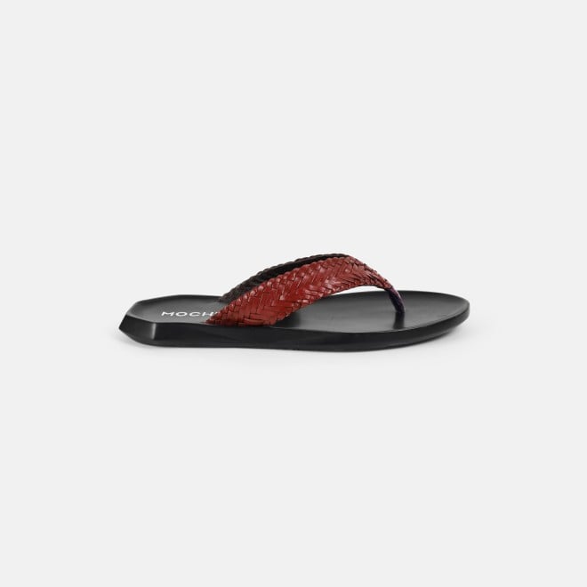 Mochi Men Red Casual Slippers (SKU: 16-1124-18-40)