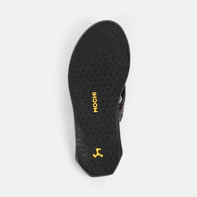 Mochi Men Black Casual Slippers (SKU: 16-1124-11-40)