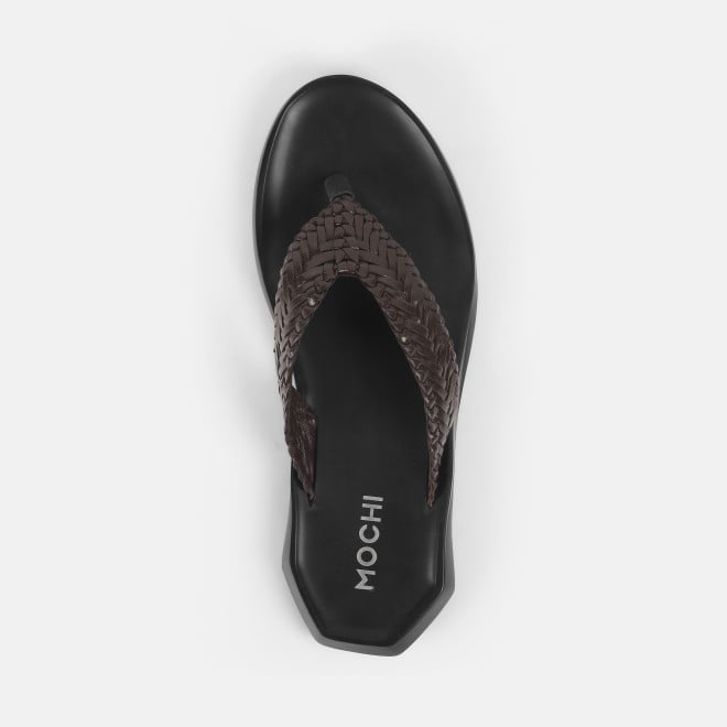 Mochi Men Black Casual Slippers (SKU: 16-1124-11-40)