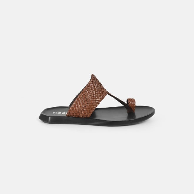 Mochi Men Tan Ethnic Kolhapuris (SKU: 16-1125-23-40)