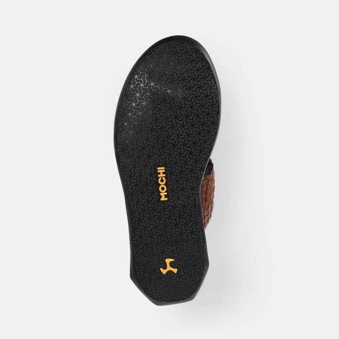 Mochi Men Tan Ethnic Kolhapuris (SKU: 16-1125-23-40)