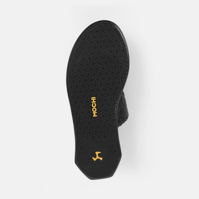 Mochi Men Black Casual Slippers (SKU: 16-1126-11-40)