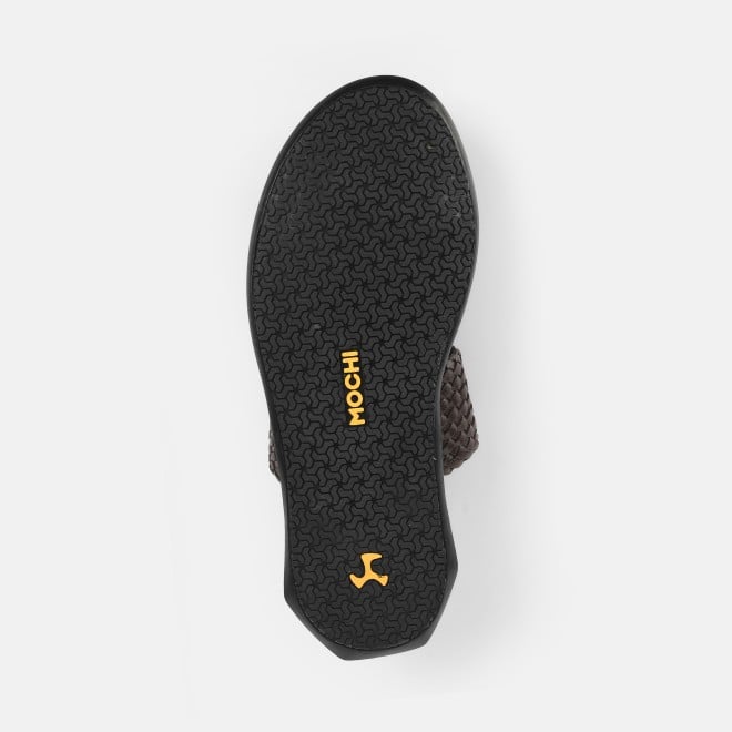 Mochi Men Brown Casual Slippers (SKU: 16-1126-12-40)
