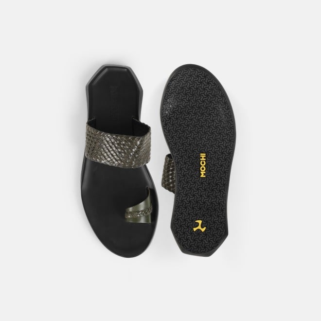 Mochi Men Olive Casual Slippers (SKU: 16-1126-49-40)