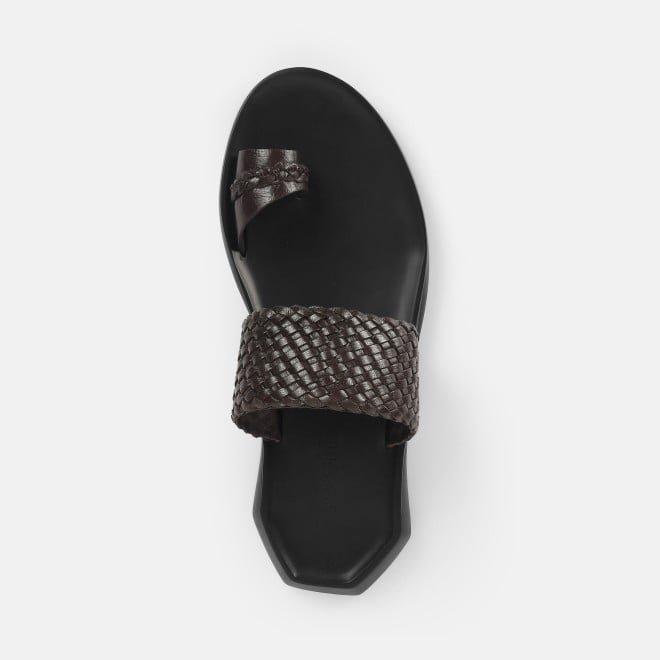 Mochi Men Brown Casual Slippers (SKU: 16-1126-12-40)