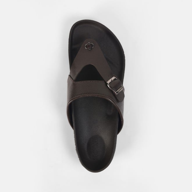 Mochi Men Brown Casual Slippers (SKU: 16-1127-12-40)