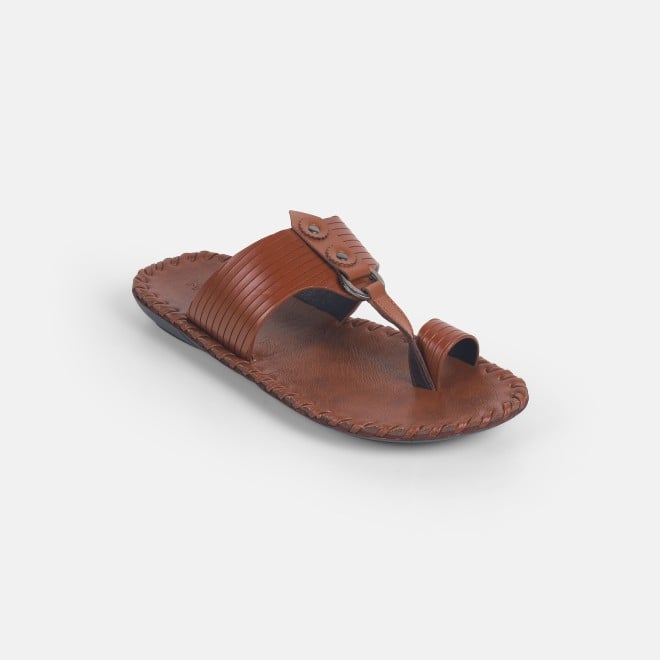 Mochi Men Tan Ethnic Kolhapuris