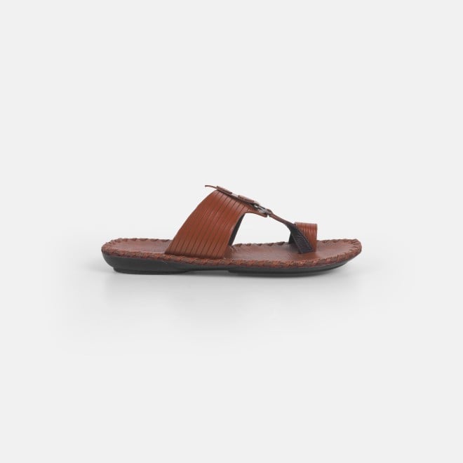Mochi Men Tan Ethnic Kolhapuris (SKU: 16-1128-23-40)
