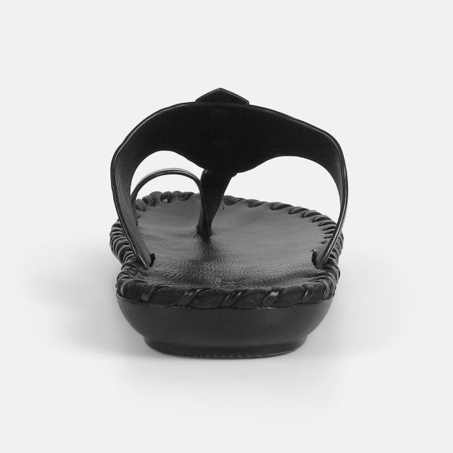 Mochi Men Black Ethnic Kolhapuris (SKU: 16-1128-11-40)