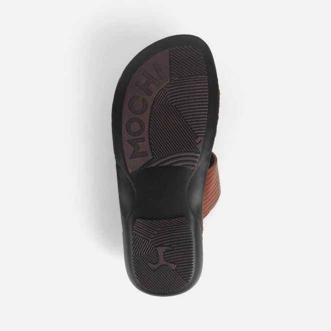 Mochi Men Tan Ethnic Kolhapuris (SKU: 16-1128-23-40)
