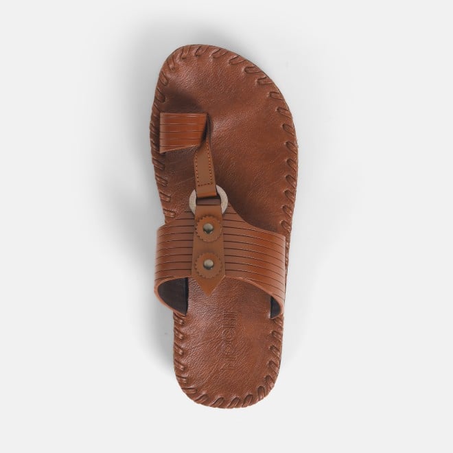 Mochi Men Tan Ethnic Kolhapuris (SKU: 16-1128-23-40)