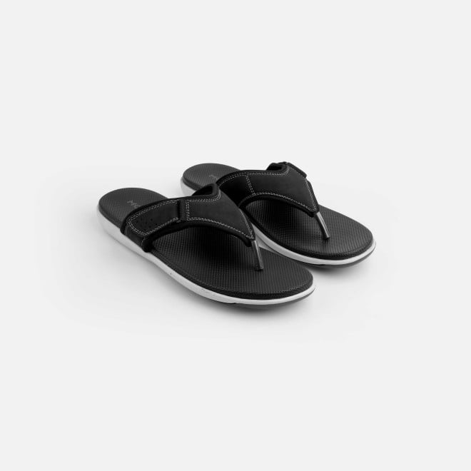 Mochi Men Black Casual Slippers (SKU: 16-1132-11-40) Mochi Men Black Casual Slippers (SKU: 16-1132-11-40)