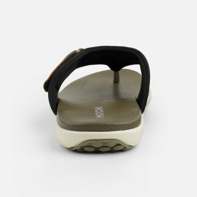 Mochi Men Olive Casual Slippers (SKU: 16-1132-49-40)