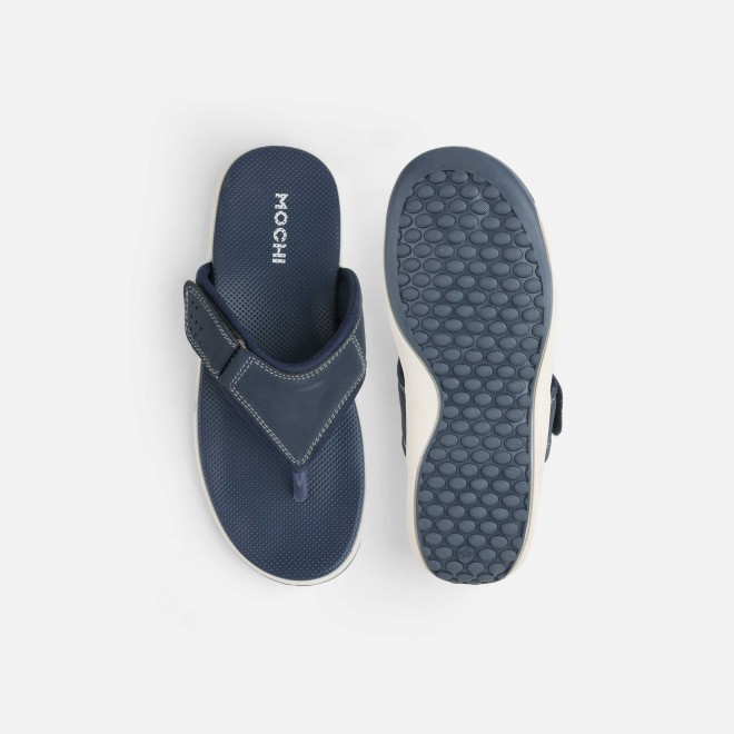 Mochi Men Blue Casual Slippers (SKU: 16-1132-45-41)