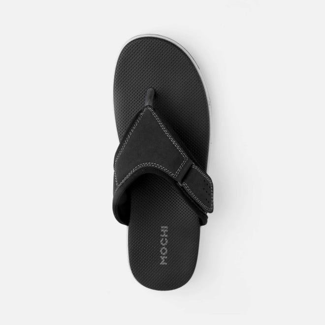 Mochi Men Black Casual Slippers (SKU: 16-1132-11-40) Mochi Men Black Casual Slippers (SKU: 16-1132-11-40)