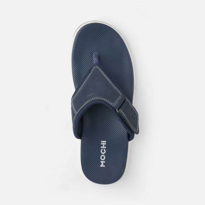 Mochi Men Blue Casual Slippers (SKU: 16-1132-45-41)