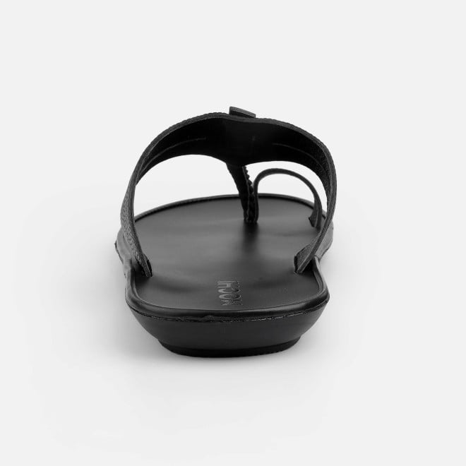 Mochi Men Black Ethnic Kolhapuris (SKU: 16-1136-11-40)