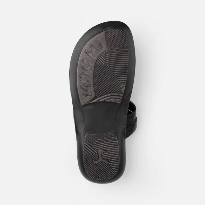 Mochi Men Black Ethnic Kolhapuris (SKU: 16-1136-11-40)