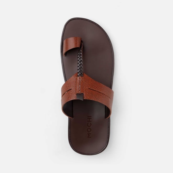 Mochi Men Tan Ethnic Kolhapuris (SKU: 16-1136-23-40)