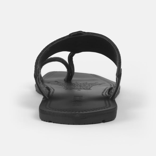 Mochi Men Black Ethnic Kolhapuris (SKU: 16-1144-11-40)