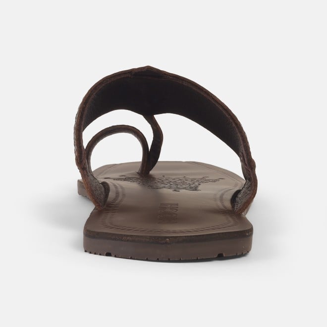 Mochi Men Brown Ethnic Kolhapuris (SKU: 16-1144-12-40)