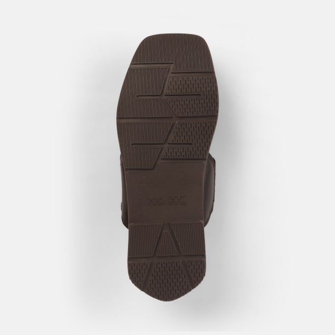 Mochi Men Brown Ethnic Kolhapuris (SKU: 16-1144-12-40)
