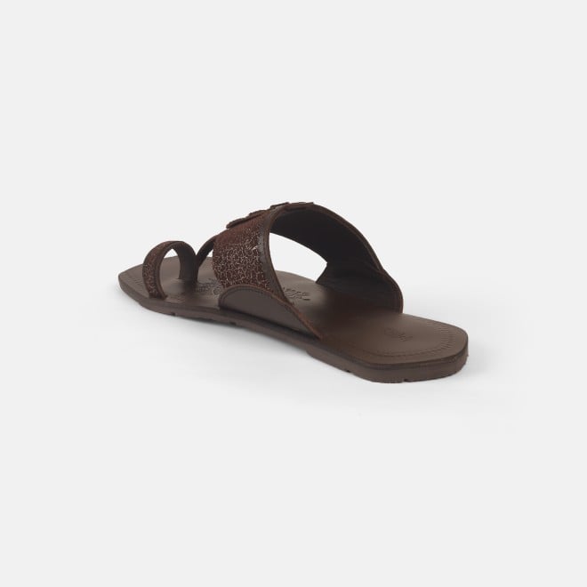 Mochi Men Brown Ethnic Kolhapuris (SKU: 16-1144-12-40)