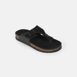 Men Black Casual Slippers