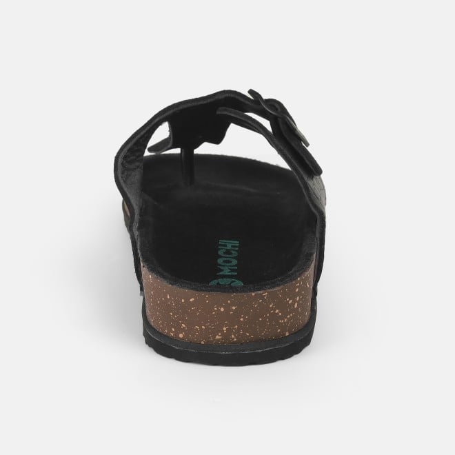 Mochi Men Black Casual Slippers (SKU: 16-1145-11-40)