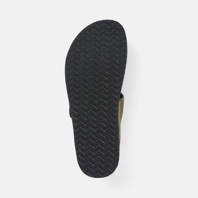 Mochi Men Olive Casual Slippers (SKU: 16-1145-49-40)