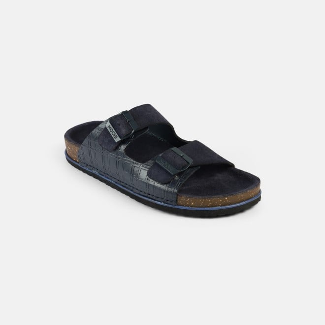 Mochi Men Blue Casual Slippers