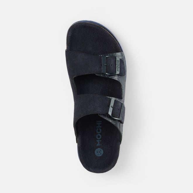 Mochi Men Blue Casual Slippers (SKU: 16-1146-45-40)