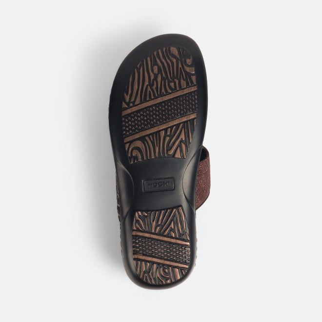 Mochi Men Brown Casual Slippers (SKU: 16-1147-12-40)
