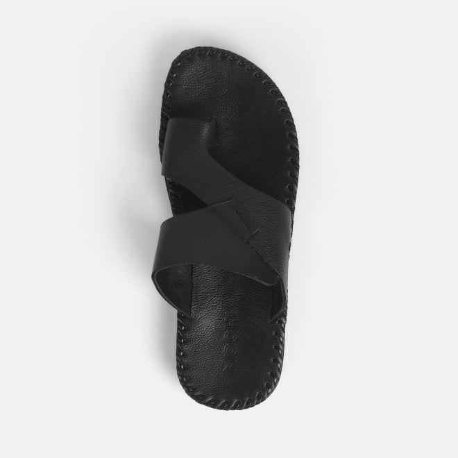 Mochi Men Black Casual Slippers (SKU: 16-1150-11-40)