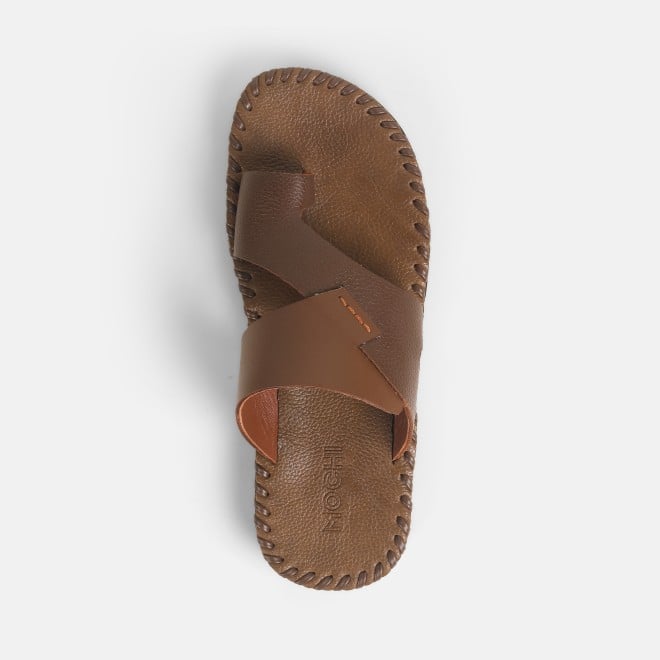 Mochi Men Tan Casual Slippers (SKU: 16-1150-23-40)