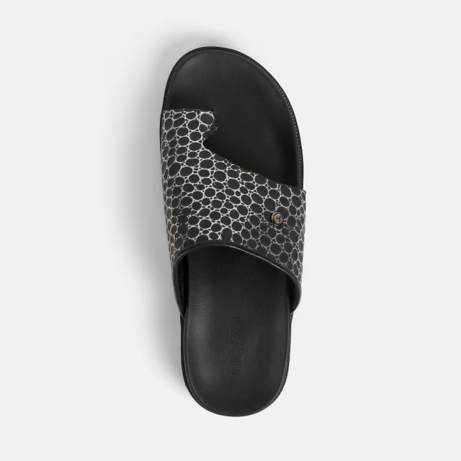 Mochi Men Black Casual Slippers (SKU: 16-1155-11-40)