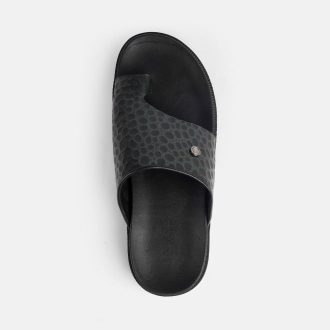 Mochi Men Green Casual Slippers (SKU: 16-1155-21-40)