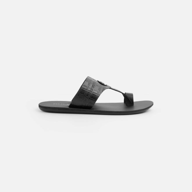 Mochi Men Black Ethnic Slip Ons (SKU: 16-1156-11-40)