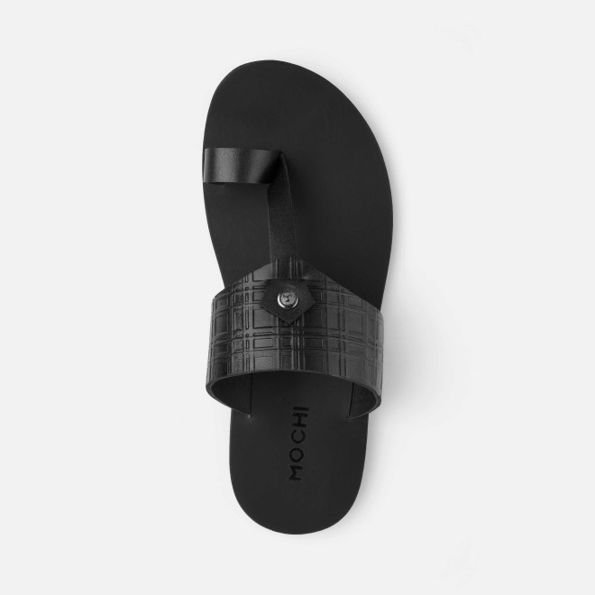 Mochi Men Black Ethnic Slip Ons (SKU: 16-1156-11-40)