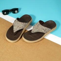 Men Brown Casual Slippers