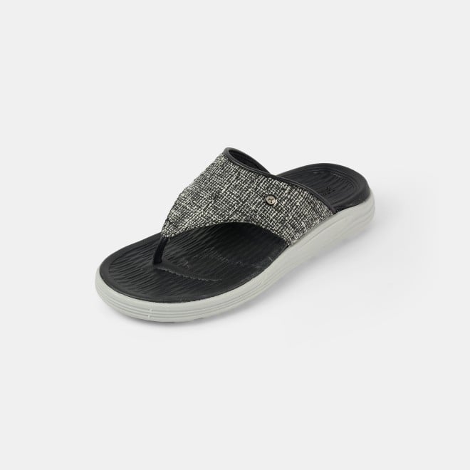 Mochi Men Black Casual Slippers (SKU: 16-1157-11-40)