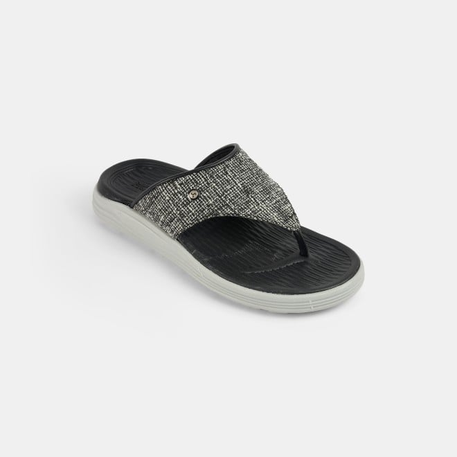Mochi Men Black Casual Slippers (SKU: 16-1157-11-40)