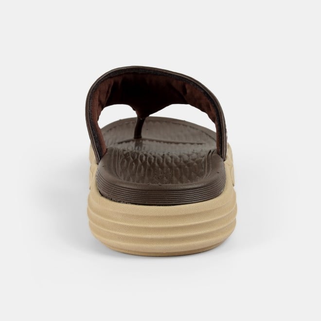 Mochi Men Brown Casual Slippers (SKU: 16-1157-12-40)