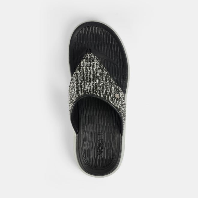 Mochi Men Black Casual Slippers (SKU: 16-1157-11-40)