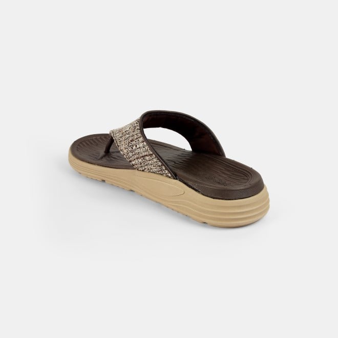Mochi Men Brown Casual Slippers (SKU: 16-1157-12-40)