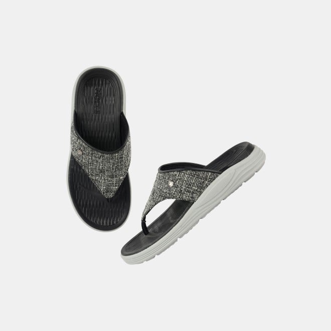 Mochi Men Black Casual Slippers (SKU: 16-1157-11-40)