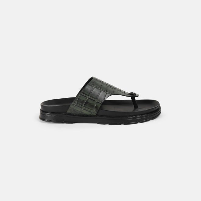 Mochi Men Green Casual Slippers (SKU: 16-1158-21-40)